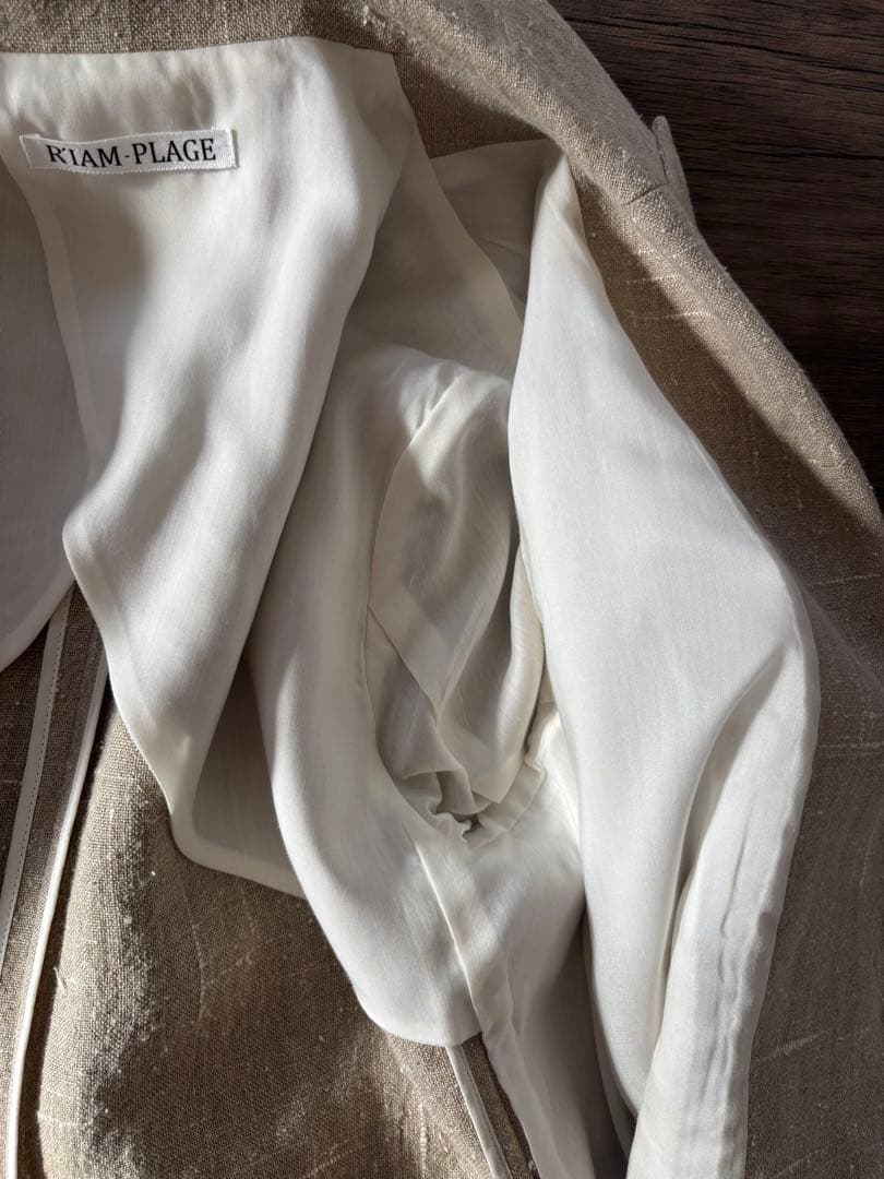 Plage【R’IAM】SILKNEP ジャケット 36