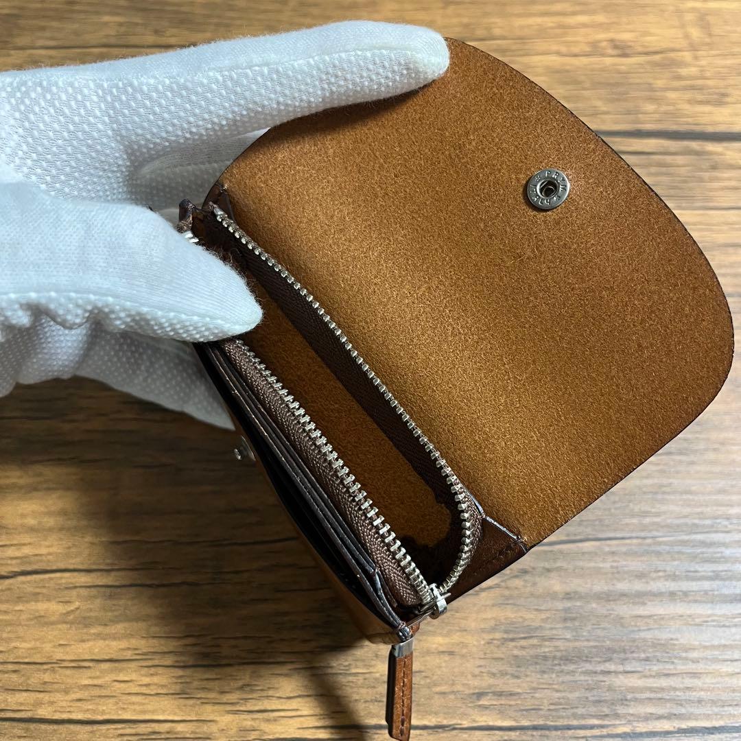【未使用に近い】SLOW&CO ミニウォレット イングラサット プエブロレザー