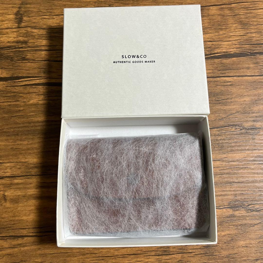 【未使用に近い】SLOW&CO ミニウォレット イングラサット プエブロレザー