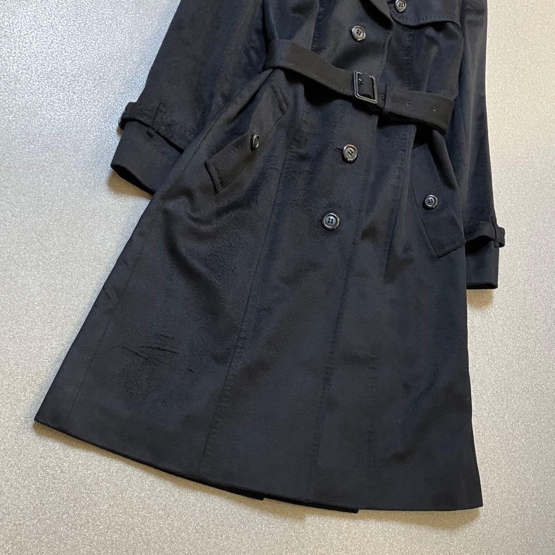 【希少✨カシミヤ混】バーバリーロンドン ファー付きウールトレンチコート