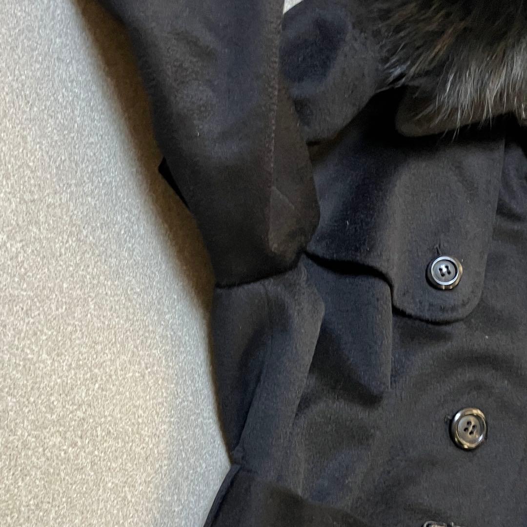 【希少✨カシミヤ混】バーバリーロンドン ファー付きウールトレンチコート