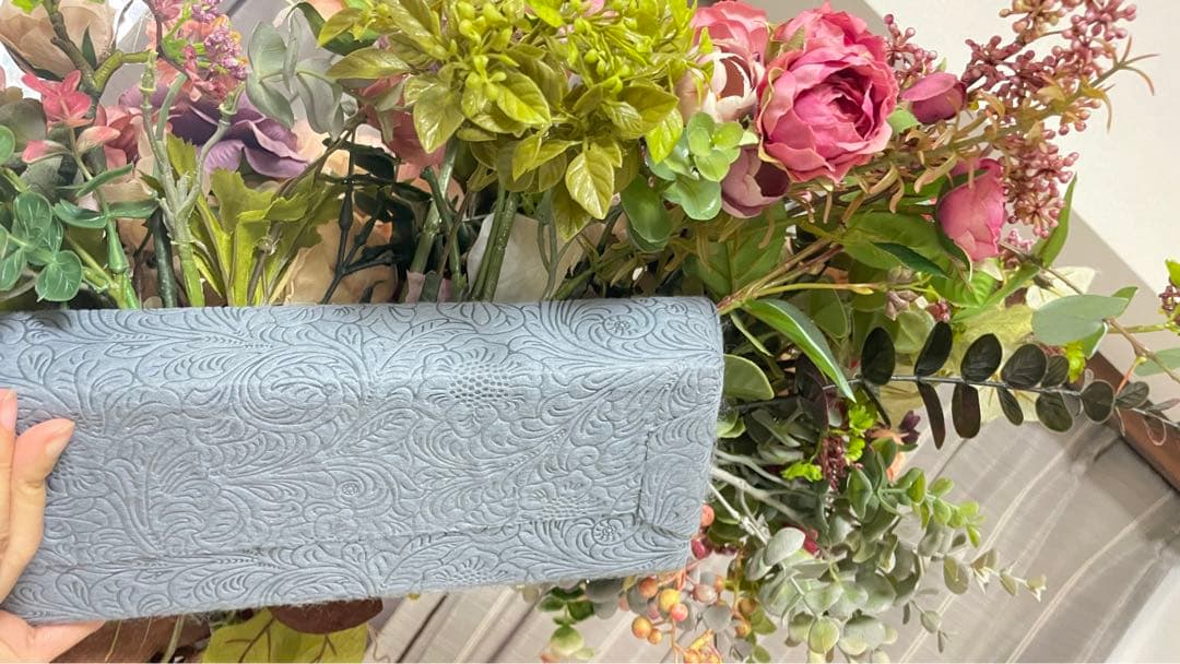 まい　【引き取り歓迎】造花フラワーアレンジメント★高砂風★資材にも