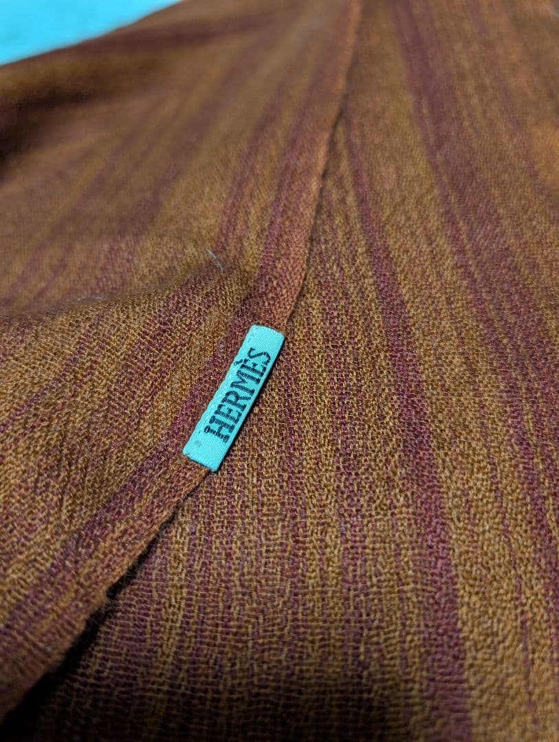 エルメス　レア　大判 カシミアショール　美品