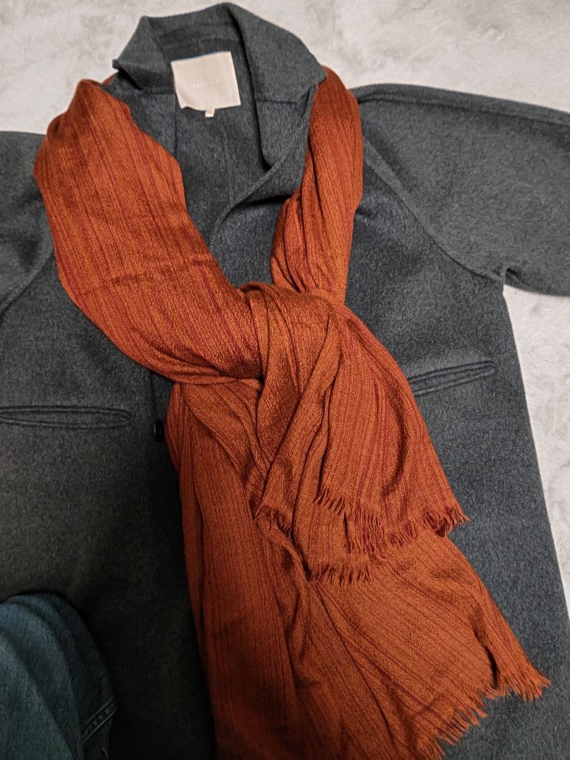 エルメス　レア　大判 カシミアショール　美品