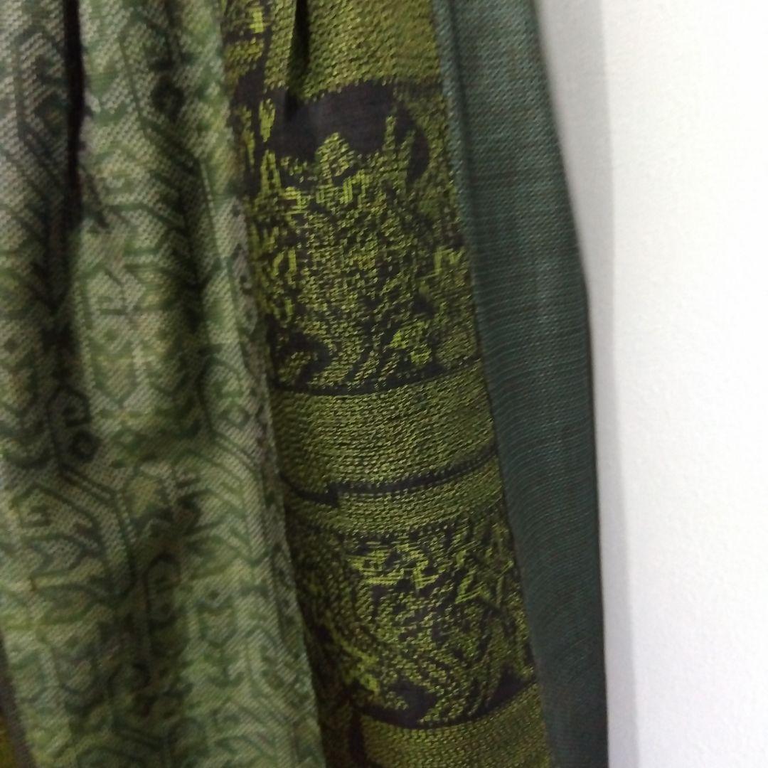 楊貴妃　2026J013 着物リメイク　大島紬　パッチワークのセットアップ