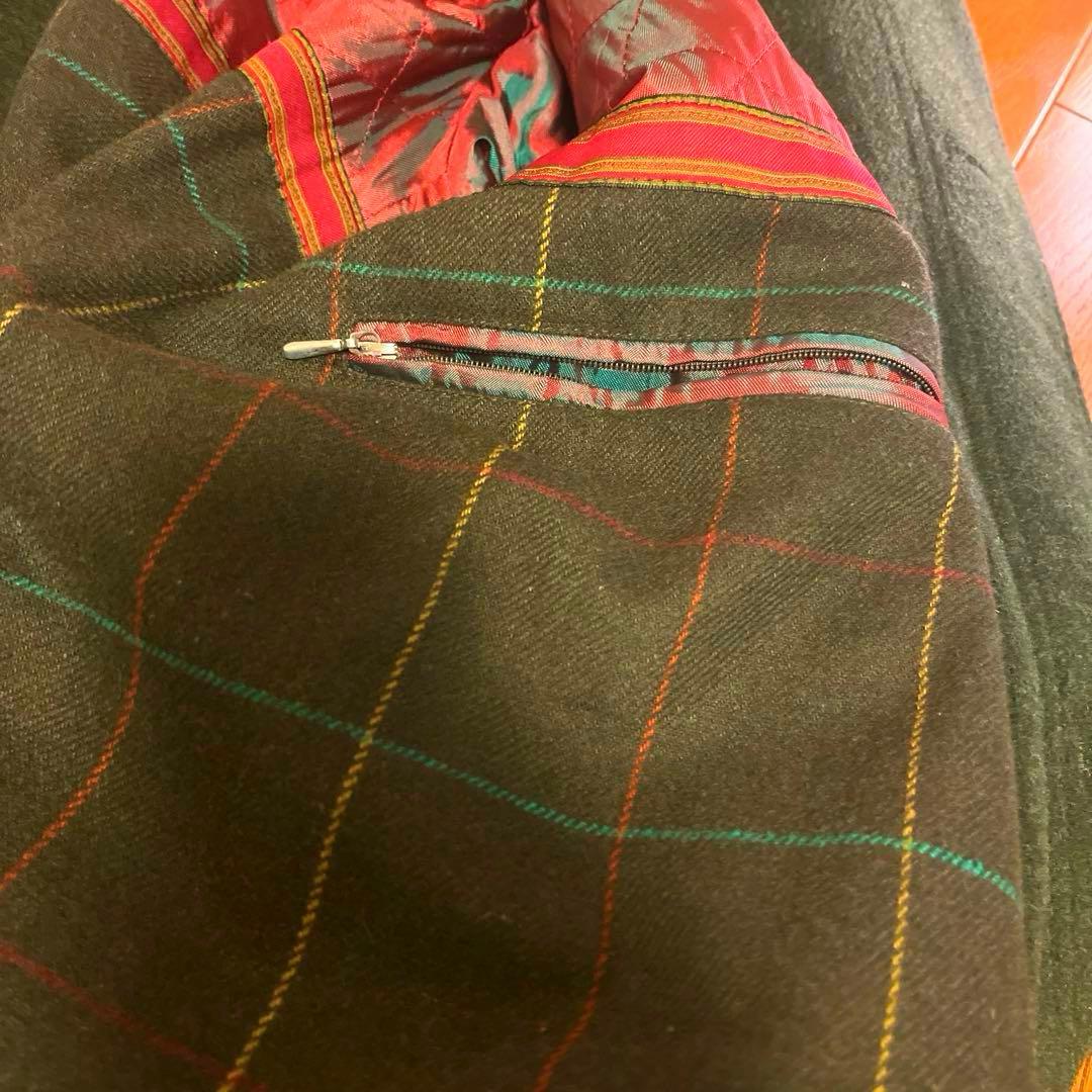 [最終割引！60%オフ！] ドイツ軍 ミリタリー ダークグリーンウールコート古着