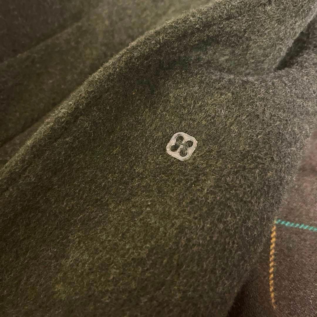 [最終割引！60%オフ！] ドイツ軍 ミリタリー ダークグリーンウールコート古着