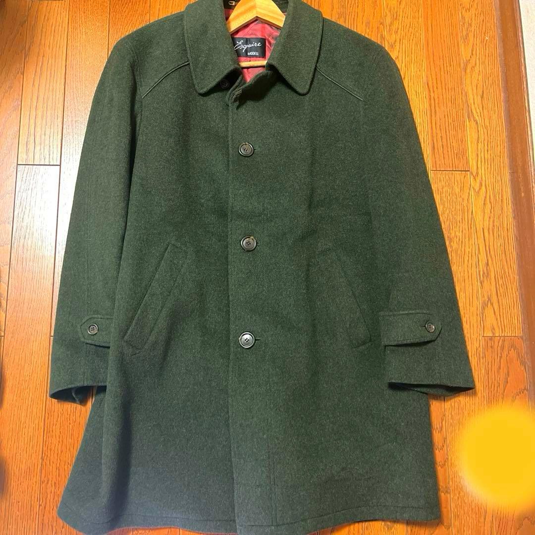 [最終割引！60%オフ！] ドイツ軍 ミリタリー ダークグリーンウールコート古着