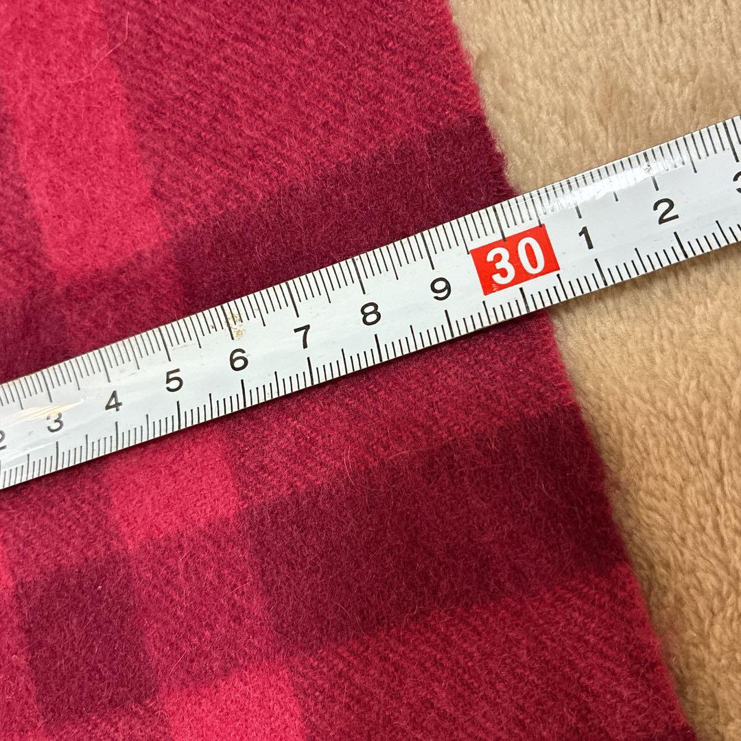 超美品BURBERRYバーバリーカシミヤ100％メガチェックノパチェックマフラー
