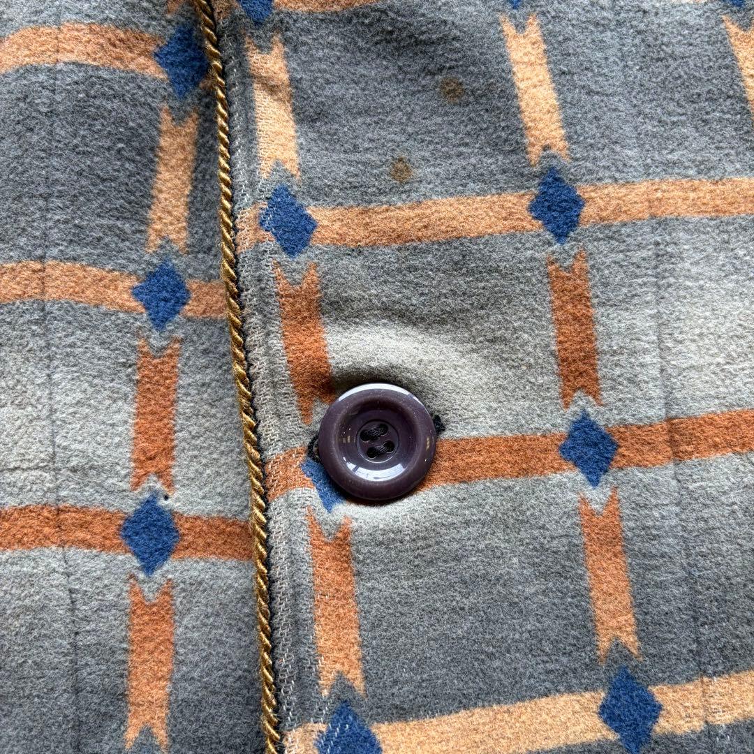 40〜50s ヴィンテージ ユーロ スモーキングコート ショールカラー ウール