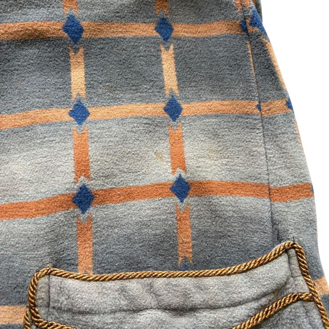 40〜50s ヴィンテージ ユーロ スモーキングコート ショールカラー ウール