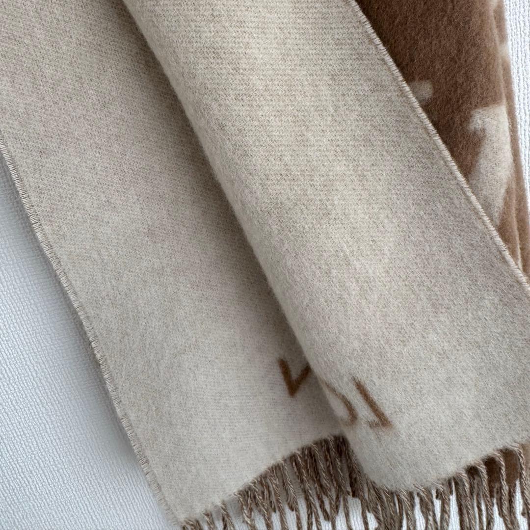 ルイヴィトン レイキャビック グラディエント カシミヤ ストール キャメル 正規