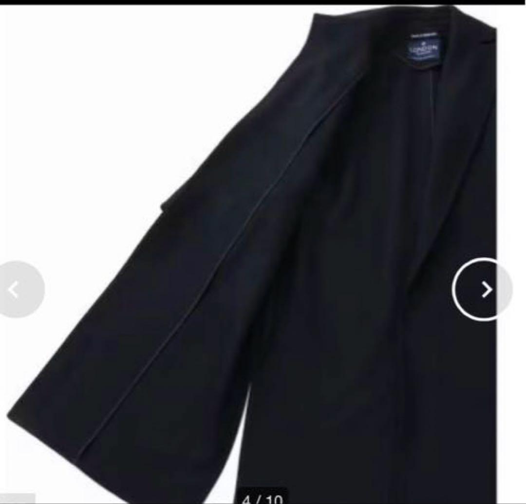 オーバーサイズ　フラット　厚手　ロングコート　ロンドントラディション