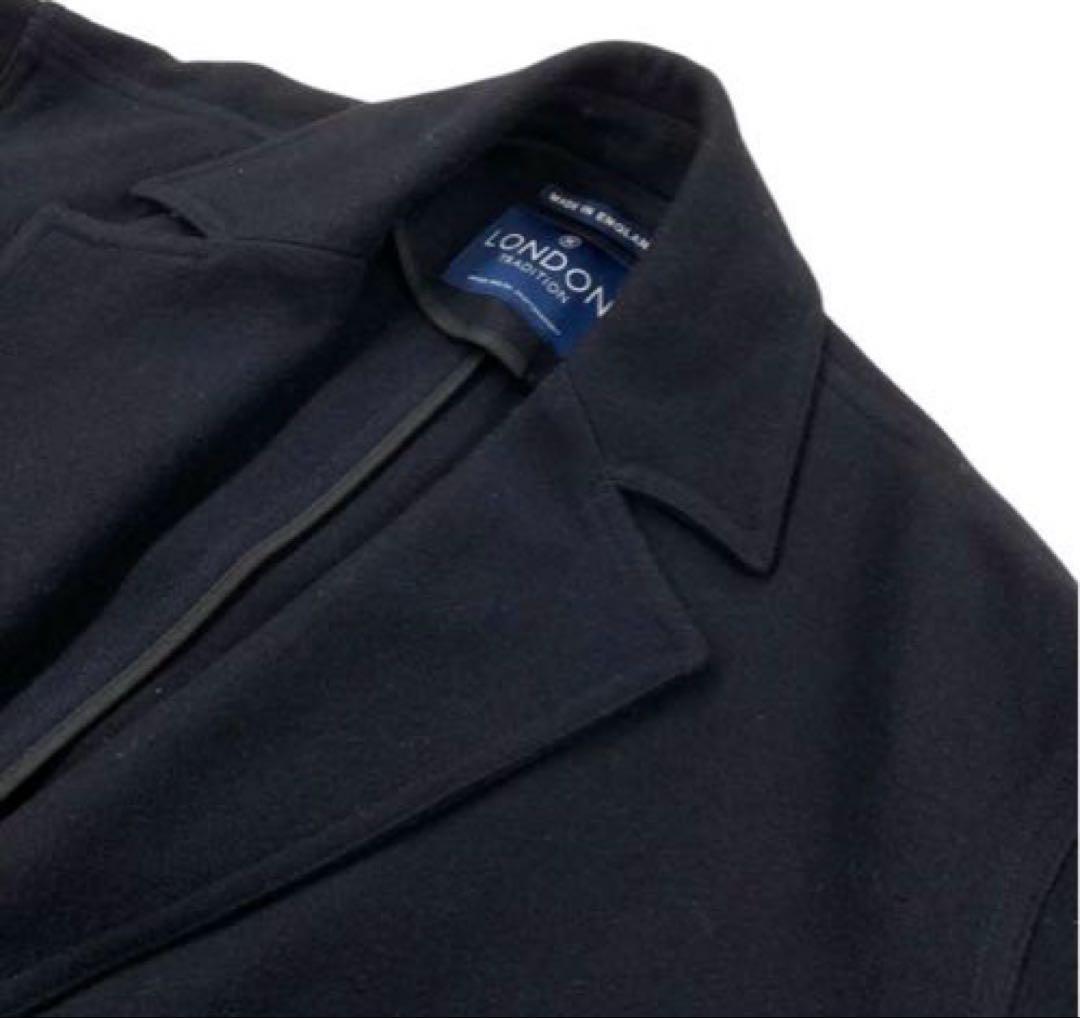 オーバーサイズ　フラット　厚手　ロングコート　ロンドントラディション