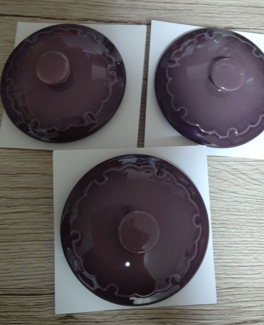 ルクルーゼ スノーリング スープボウル フィグ 3つ