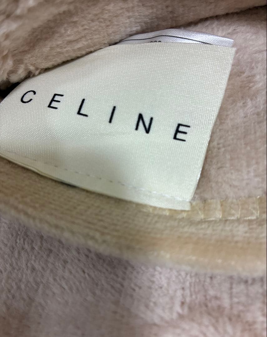CELINE セリーヌ　シール織綿毛布　140×200 シングル　ベージュ