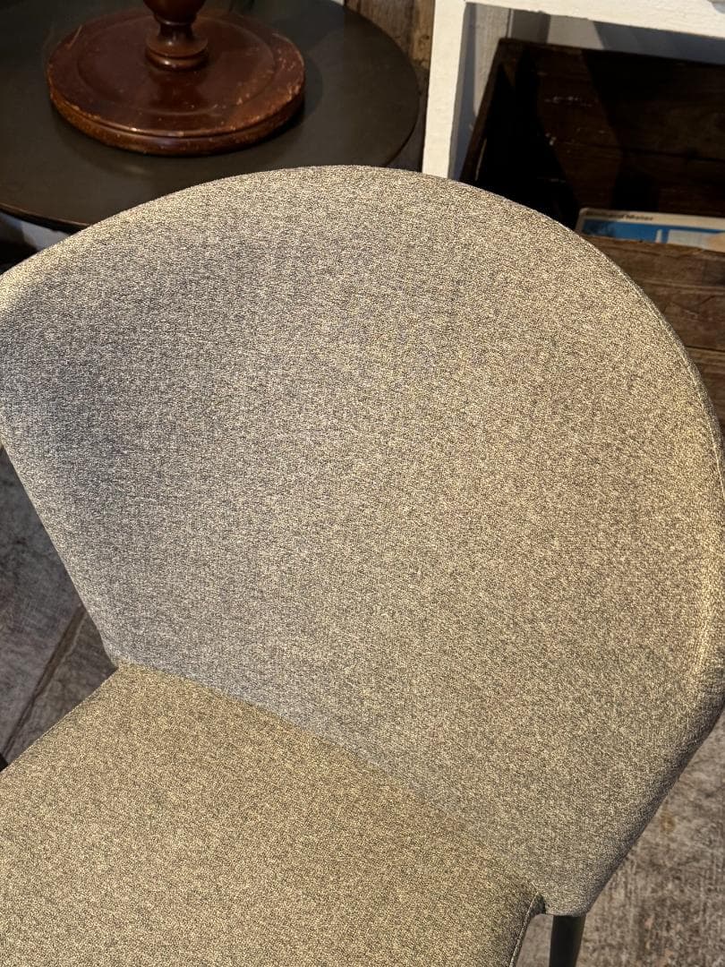 モデル展示 未使用品 ダイニングチェア２脚セット グレー布地 CHERRY