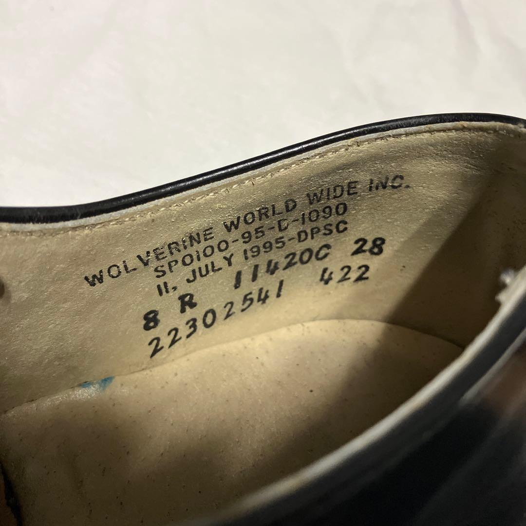 90's アメリカ軍 US NAVY サービスシューズ シューツリー付き