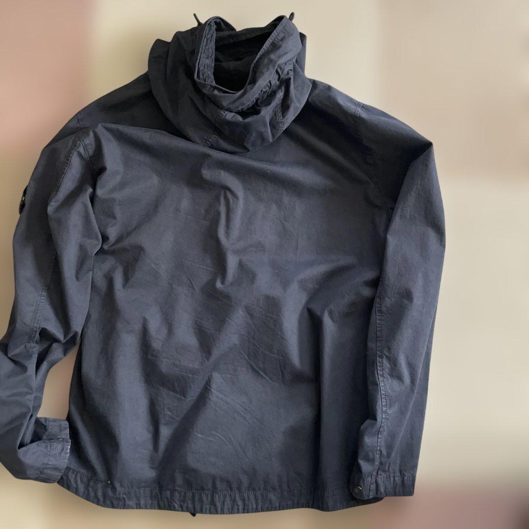 STONE  フードシャツジャケット ネイビー　XL