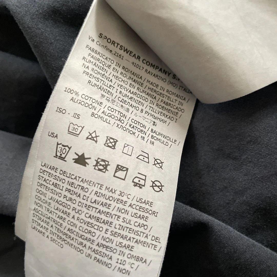 STONE  フードシャツジャケット ネイビー　XL