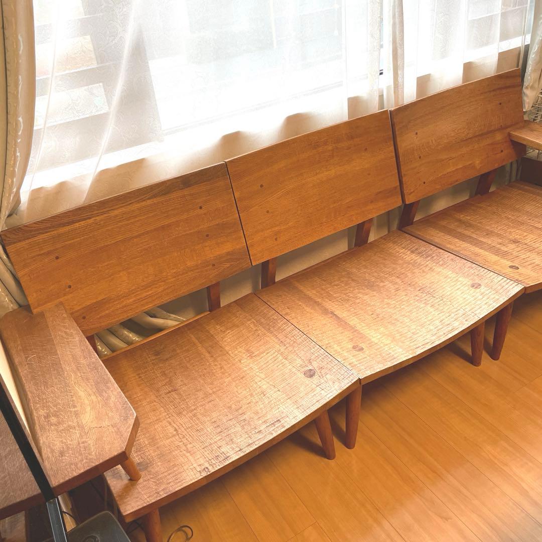 pika-p　天然木　手彫り椅子　アンティーク　1脚