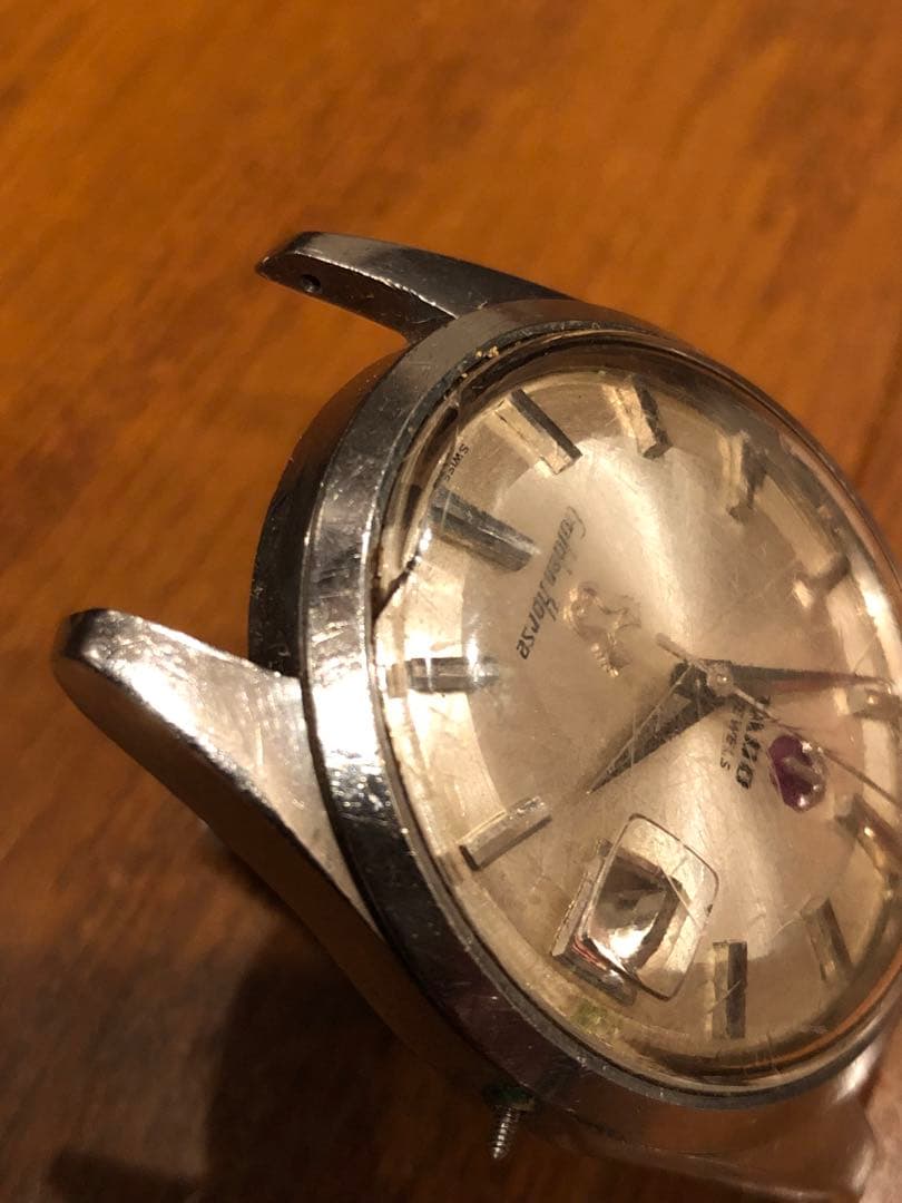 RADO GoldenHorse 自動巻き ビンテージ　風防割れ　ジャンク