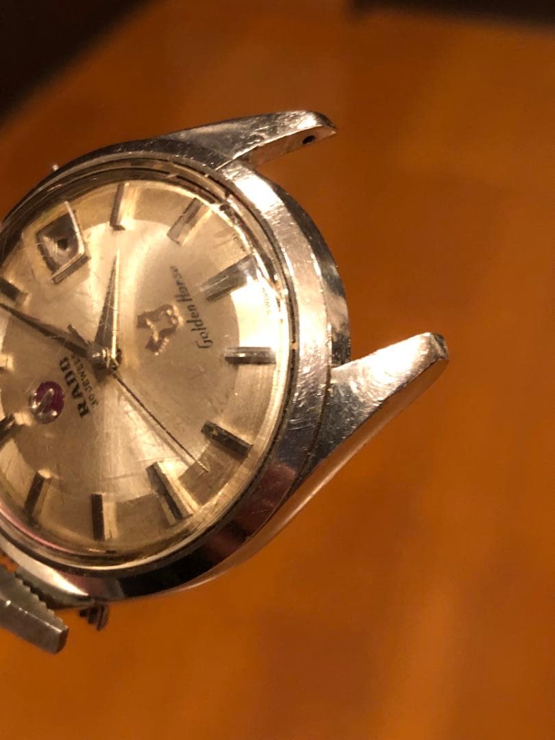RADO GoldenHorse 自動巻き ビンテージ　風防割れ　ジャンク