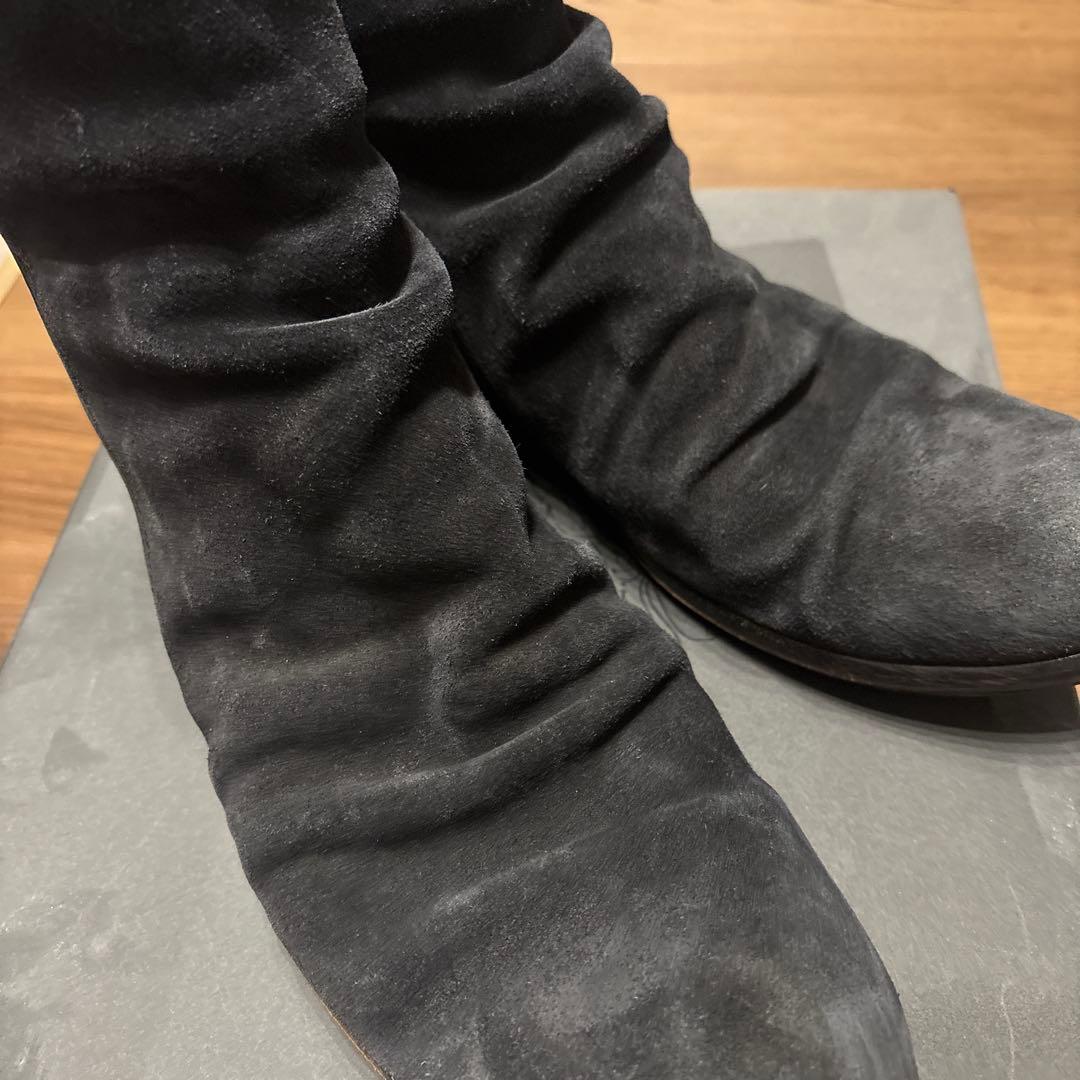 (再出品) nil admirari バックジップブーツ スウェード 42