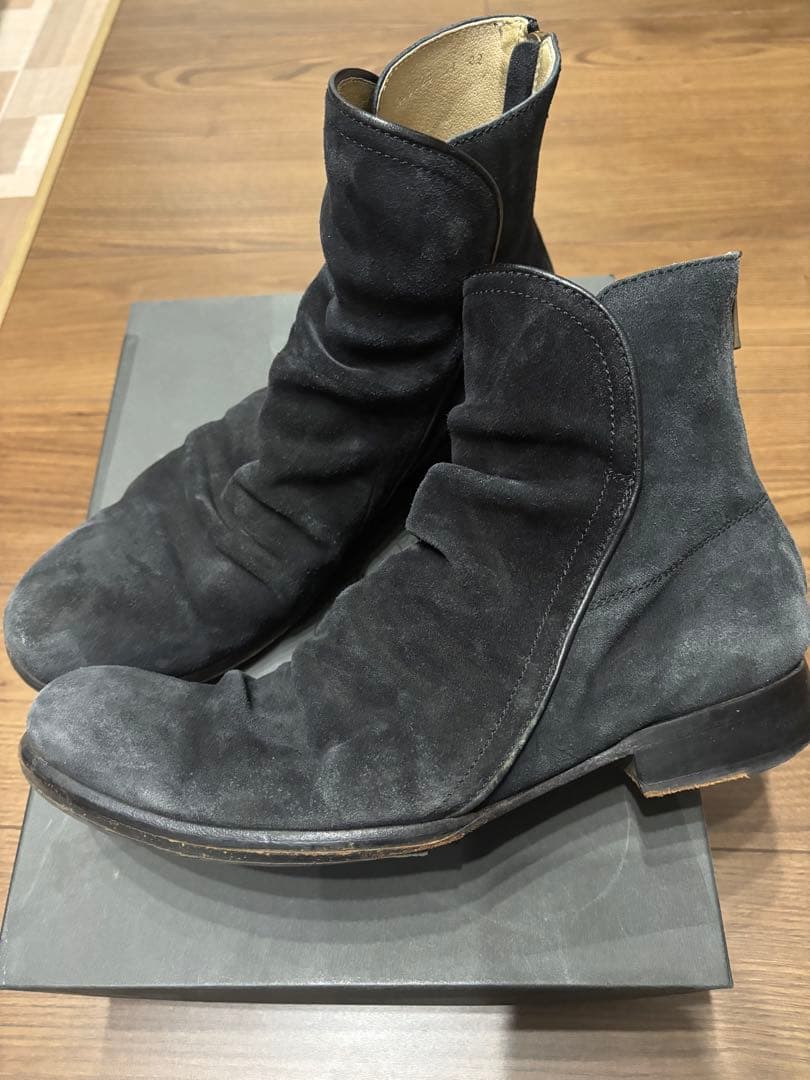 (再出品) nil admirari バックジップブーツ スウェード 42