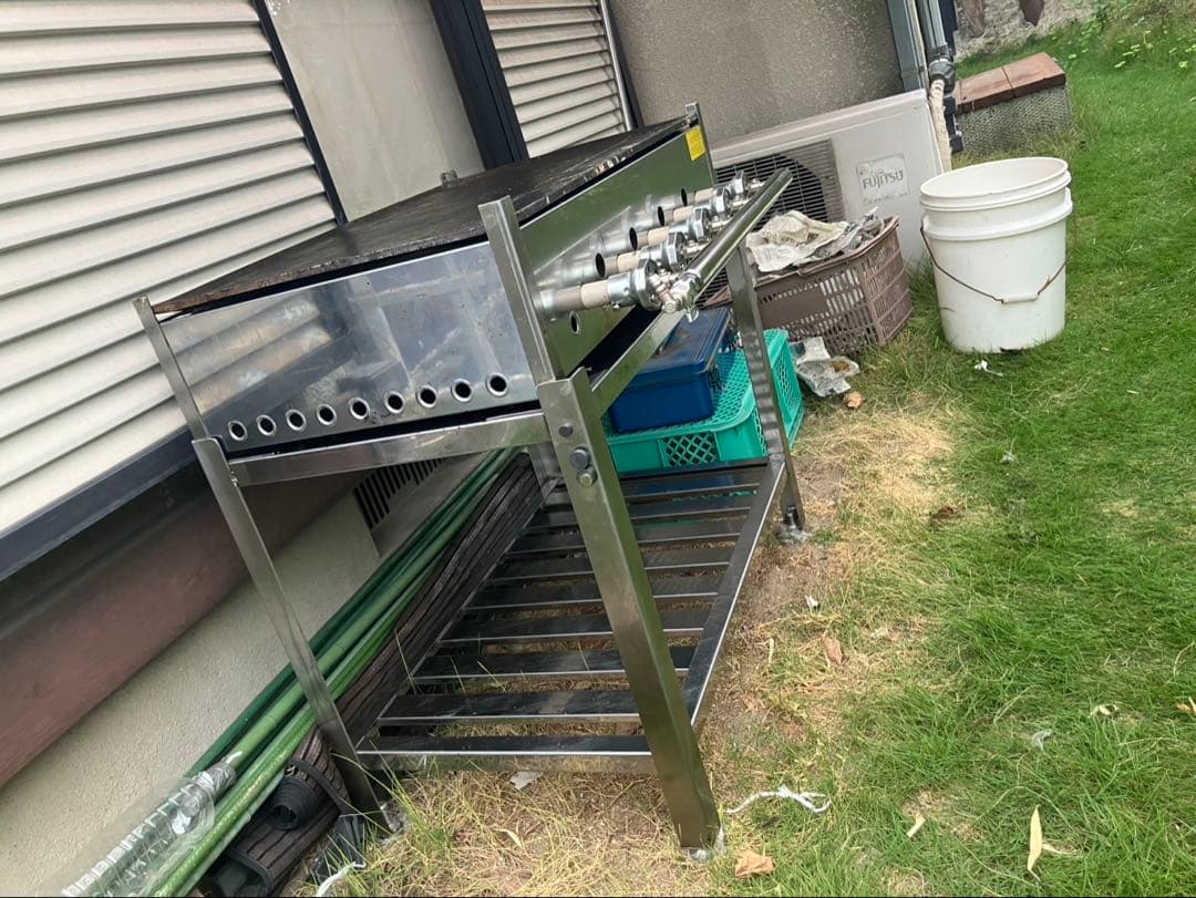 業務用 鉄板ガス台付きセット