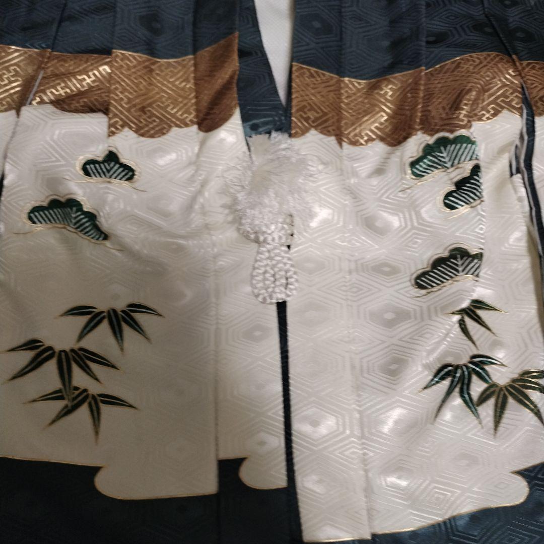 ★男児 5才七五三 ステキなグレー お着物、羽織 袴他 一式