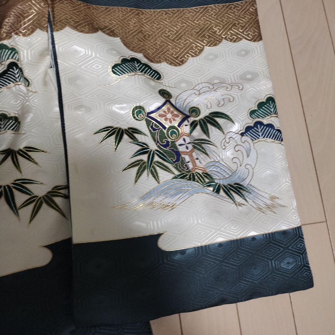 ★男児 5才七五三 ステキなグレー お着物、羽織 袴他 一式