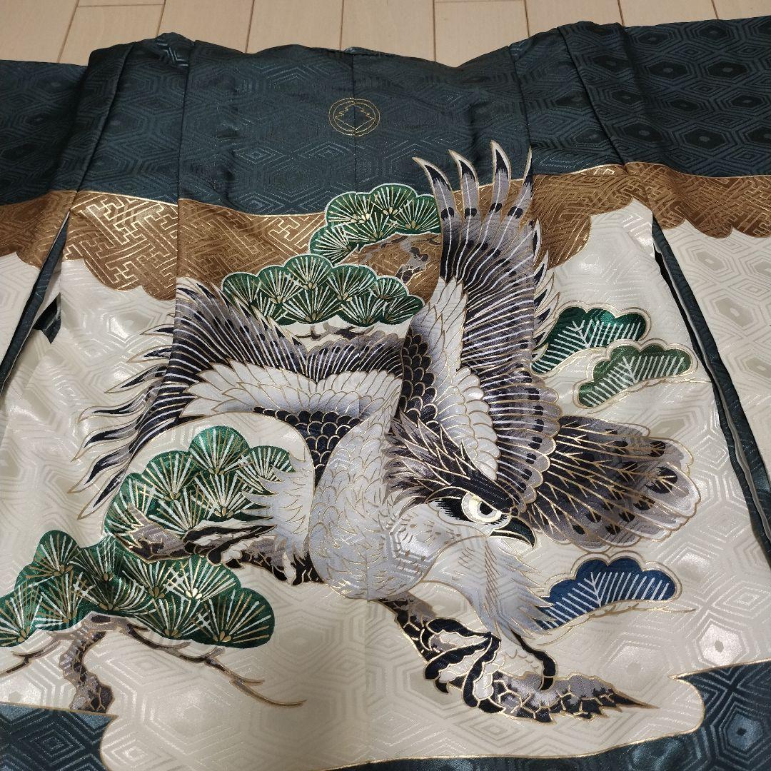 ★男児 5才七五三 ステキなグレー お着物、羽織 袴他 一式