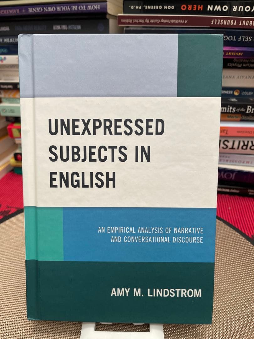 洋書 UNEXPRESSED SUBJECTS IN ENGLISH