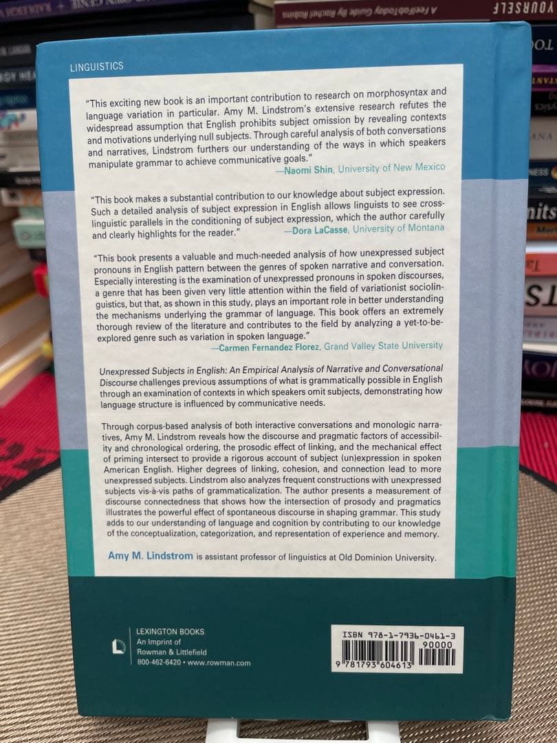 洋書 UNEXPRESSED SUBJECTS IN ENGLISH