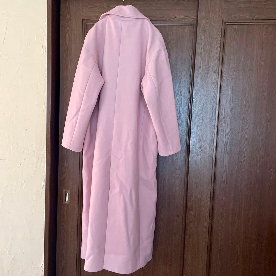 新品未使用タグ付き MERCURY DUO ステンカラーロングコート ピンク M