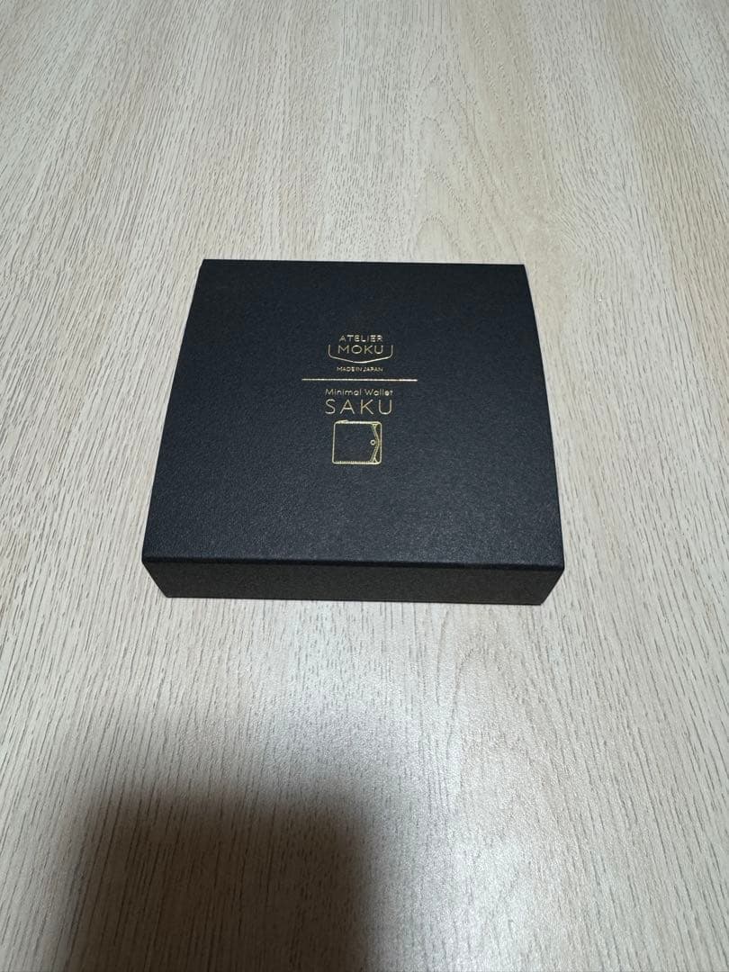 ATELIER MOKU ブラウン コンパクト財布 ギフトボックス付き