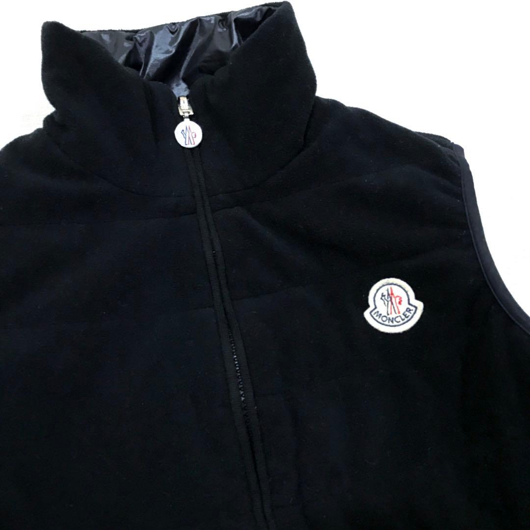 MONCLER モンクレール リバーシブル ベスト 黒 フリース 希少 Sサイズ