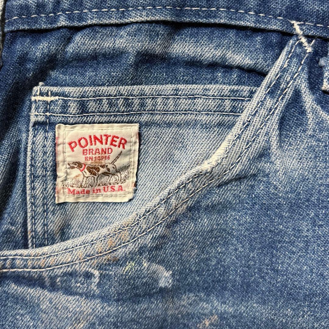 USA製 POINTER BRAND デニムペインターパンツ ペンキ フェード
