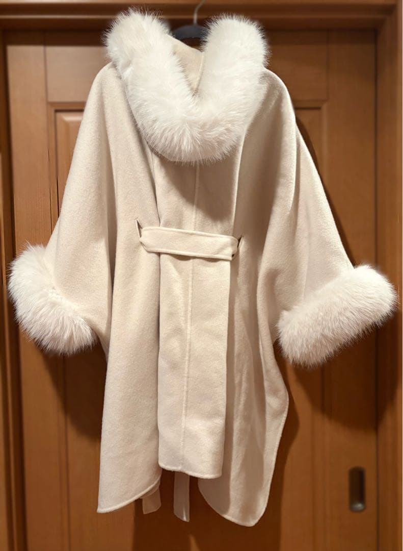 CELFORD セルフォード ファーポンチョコート IVR