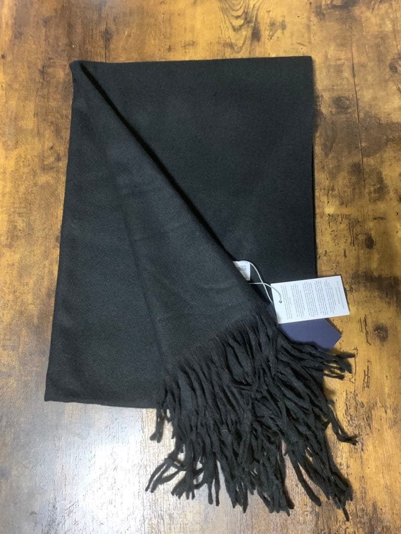 る*み様 美品Johnstons 大判ストールジョンストンズ マフラーブラック