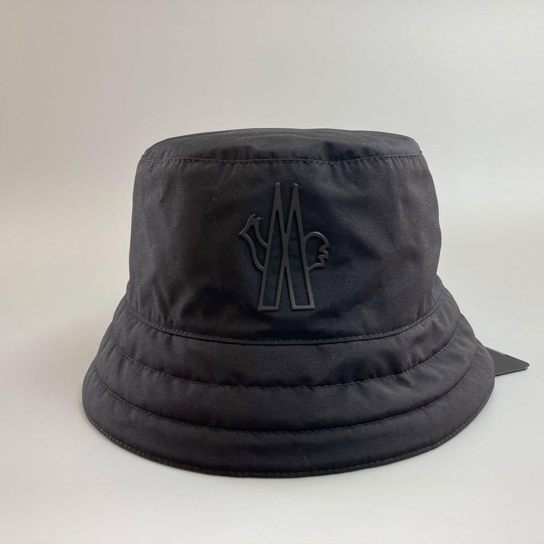 新品 未使用 MONCLER モンクレール バケットハット 帽子 メンズ 黒