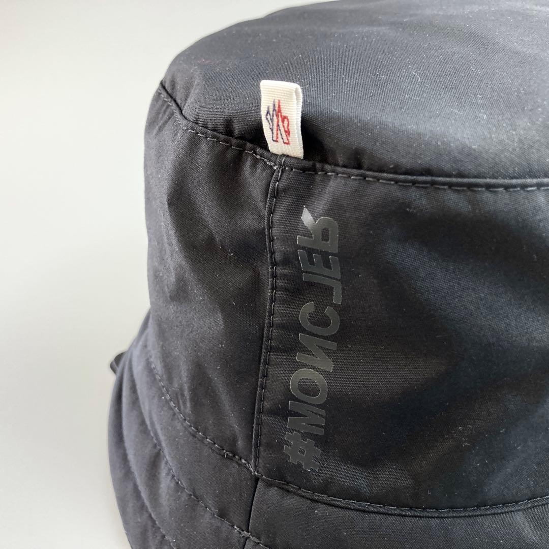 新品 未使用 MONCLER モンクレール バケットハット 帽子 メンズ 黒