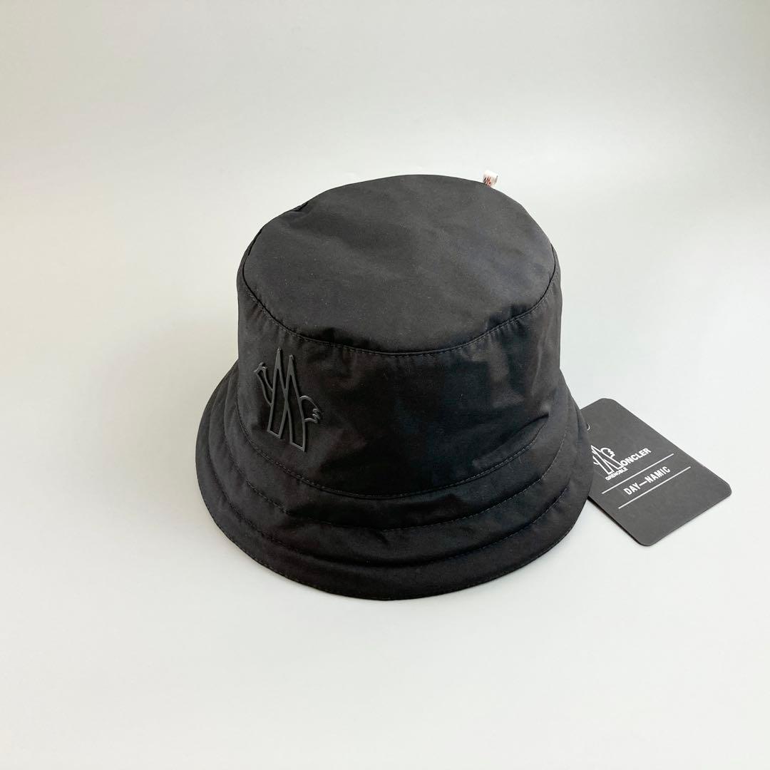 新品 未使用 MONCLER モンクレール バケットハット 帽子 メンズ 黒