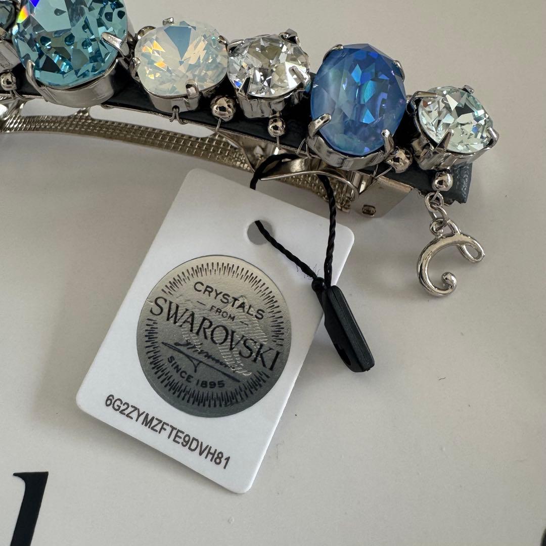 コンプレックスビズ　Swarovski 青系クリスタル バレッタ