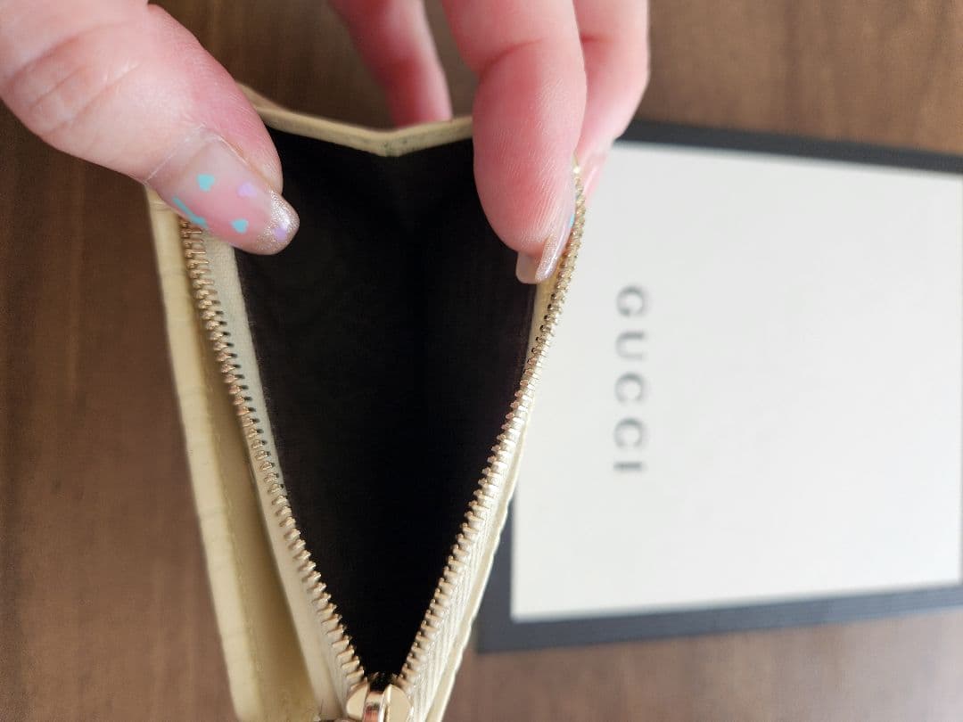 GUCCI マイクロシマGG柄 二つ折り財布