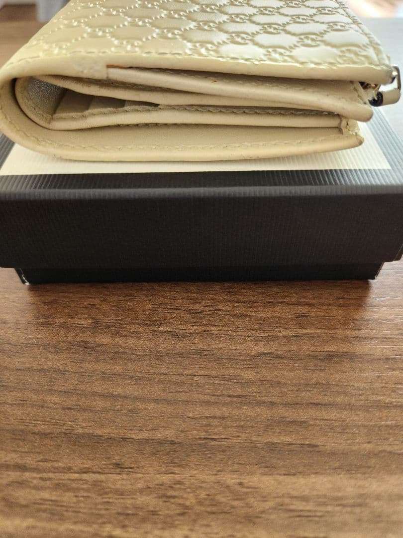 GUCCI マイクロシマGG柄 二つ折り財布