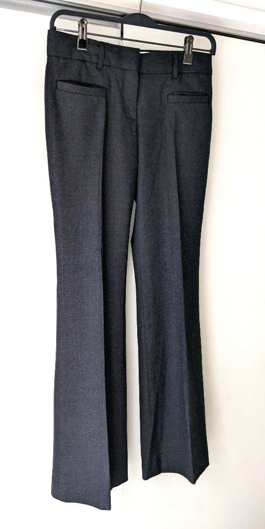 【美品】Theory　セオリー　美ライン　フレアパンツ　グレー　2 M