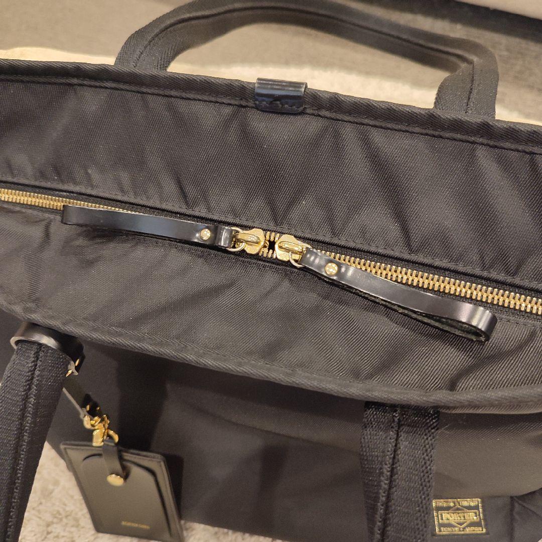 美品PORTER GIRL SHEAポーターガールシアＬブリーフトートバッグ