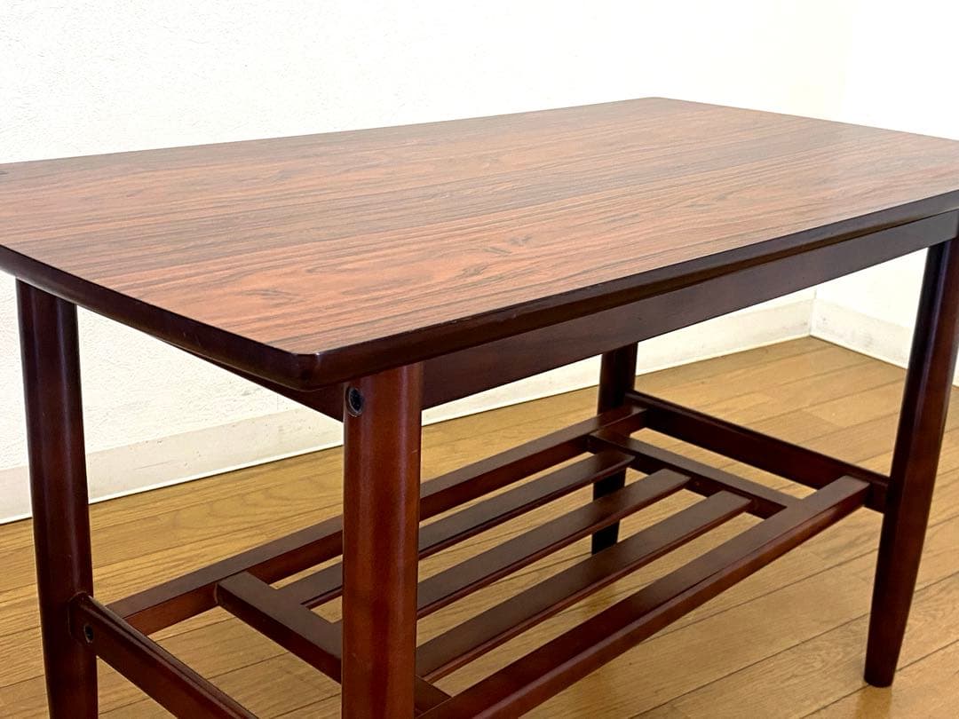 美品 ビンテージ カリモク デコラトップ センターテーブル サイドテーブル